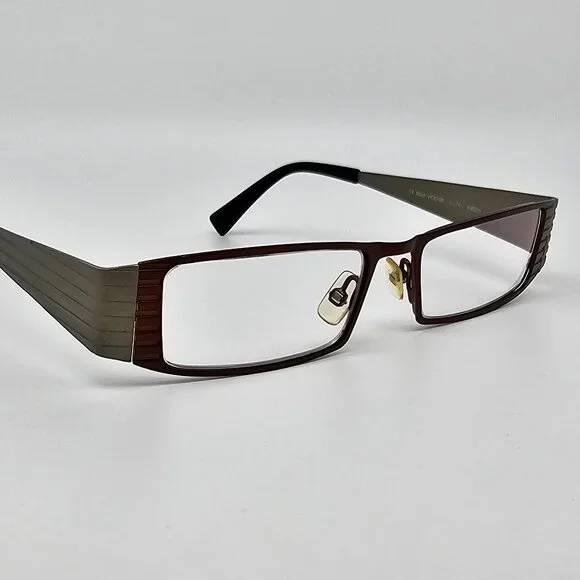 Vanni Mod. VK8796 C176 Bronze Grey Rectangular Eyeglasses Frame Italy 49-15-135 - Picture 6 of 12